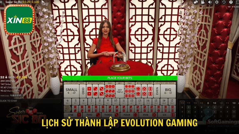 Lịch sử tạo dựng và thành lập Evolution Gaming