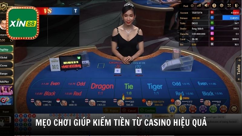 Mẹo chơi giúp kiếm tiền từ casino hiệu quả từ chuyên gia Xin88