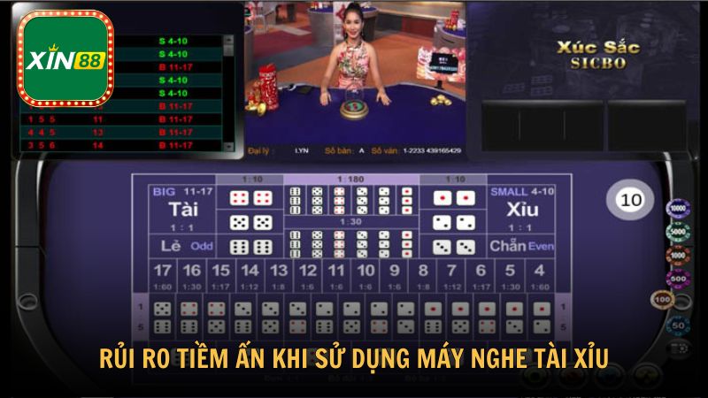 Rủi ro tiềm ẩn khi sử dụng máy nghe tài xỉu